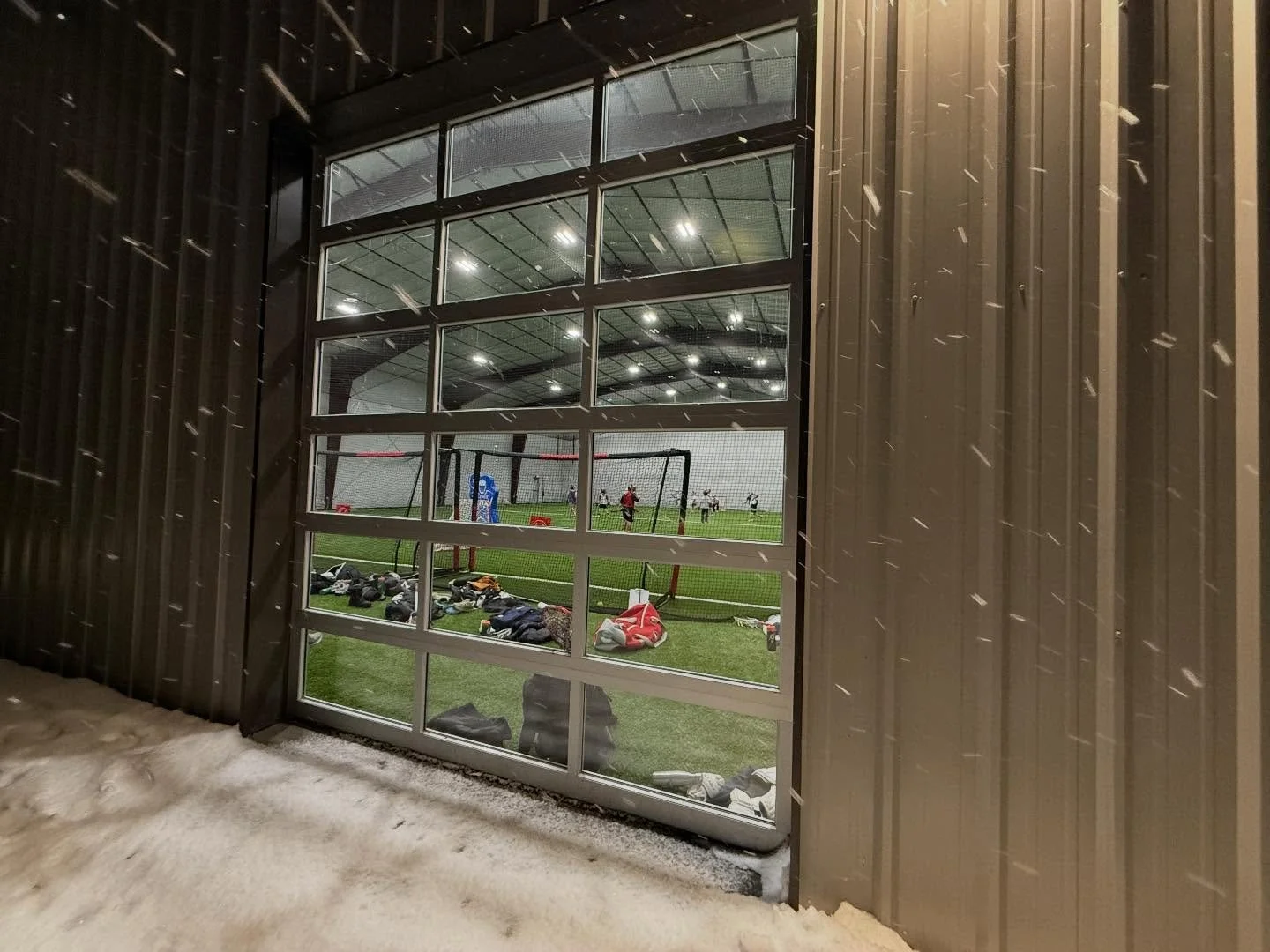 What a month! Hard to believe we&rsquo;ve been open that long. Loved this picture from tonight, let the snow fly outside - when you&rsquo;re indoors who cares?? #FLXTurf #Yourhometurf #letitsnow❄️❄️