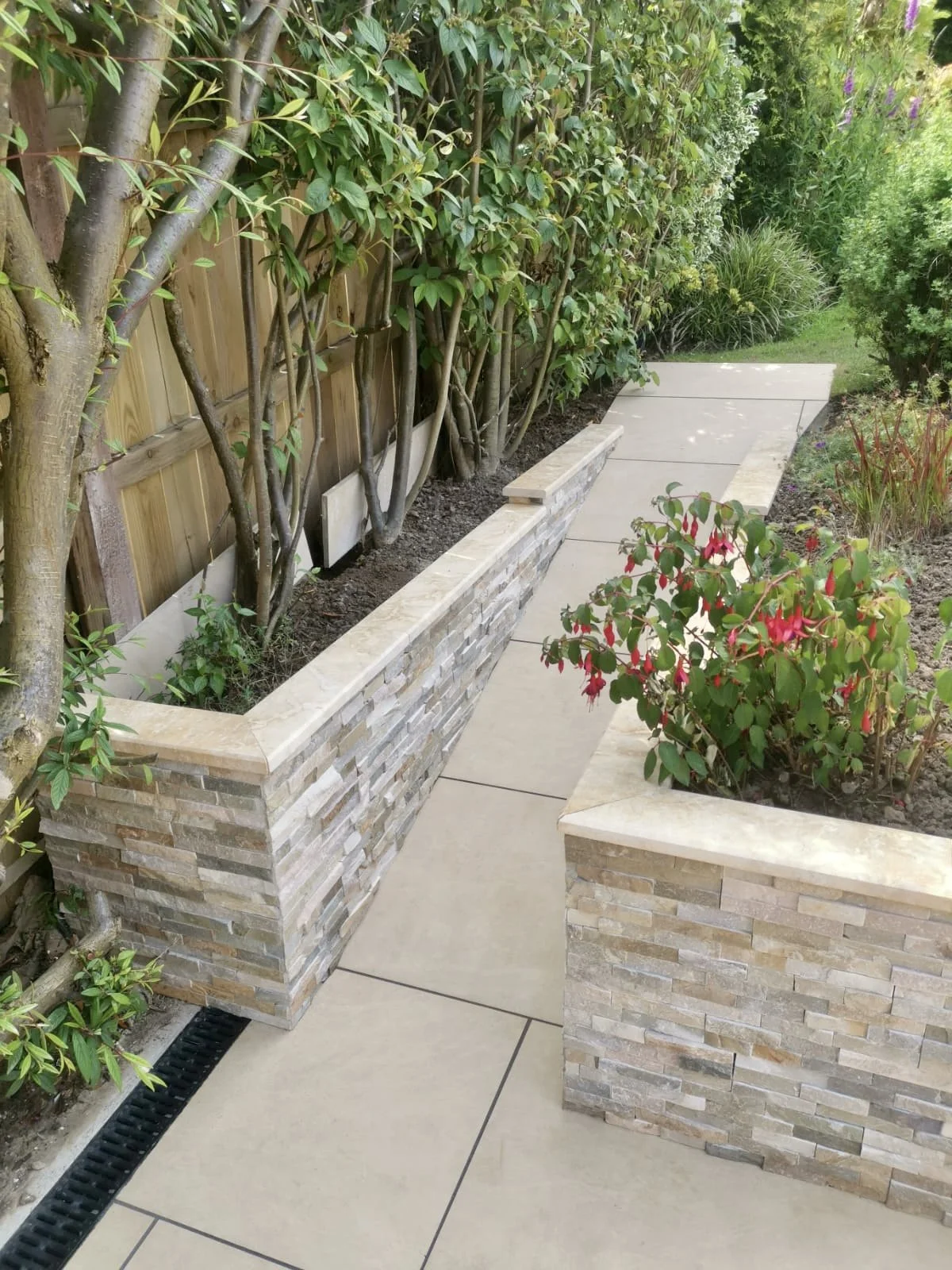 Decorative patio wall