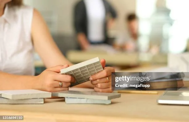 En person holder en kalkulator mens de sitter ved et bord med bøker og en laptop i bakgrunnen.