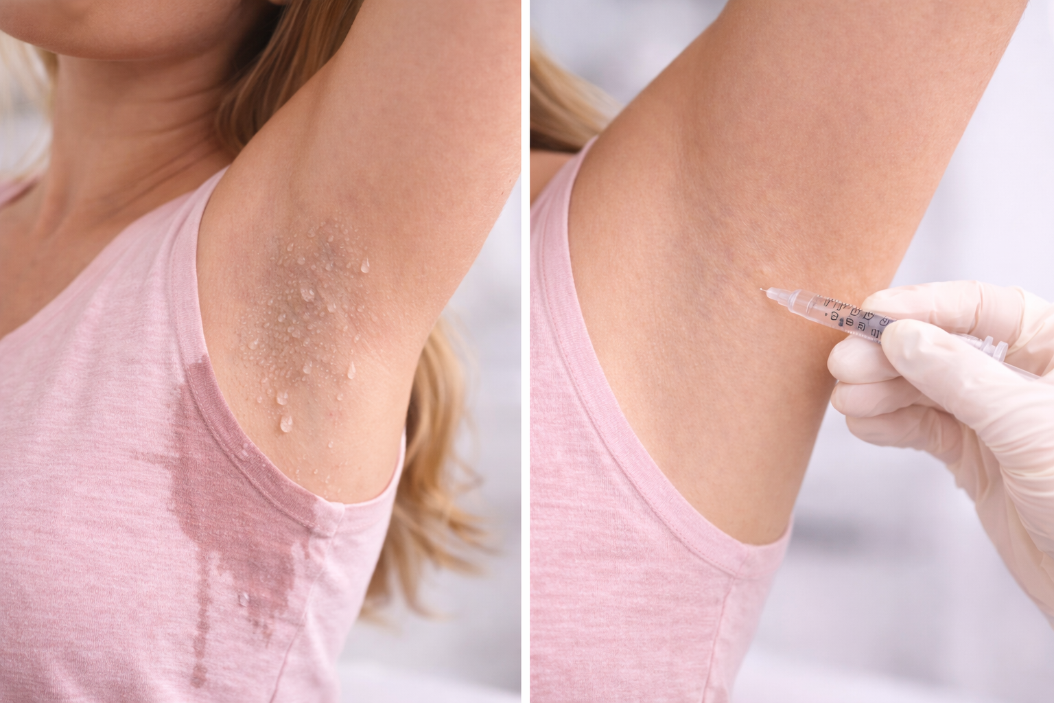 Hyperhidrosis treatment for excessive underarm sweating at HuDerma Clinic Harley Street London