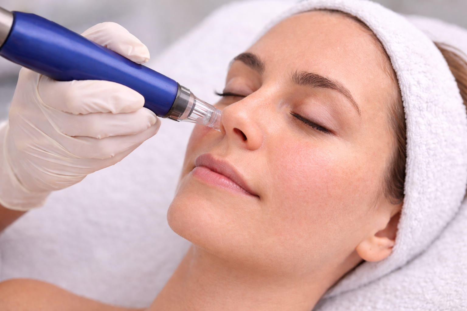 Microneedling facial treatment at HuDerma Clinic Harley Street London