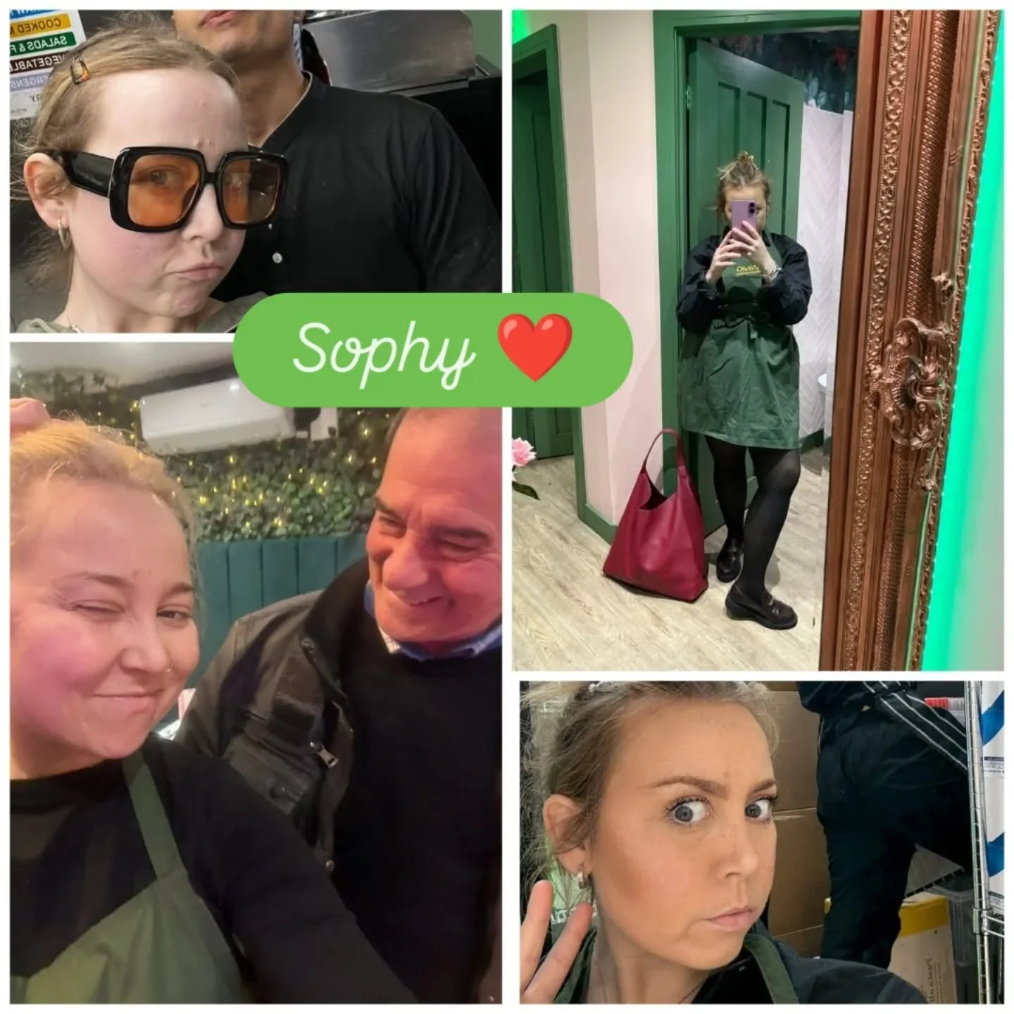 Today we said goodbye to our beautiful Sophy.

She worked with many of us for years &mdash; always in the middle of everything, usually organising it. 
Christmas night out? Sophy. 
Secret Santa chaos? Sophy. 
Keeping us all in line (or trying to)? Al