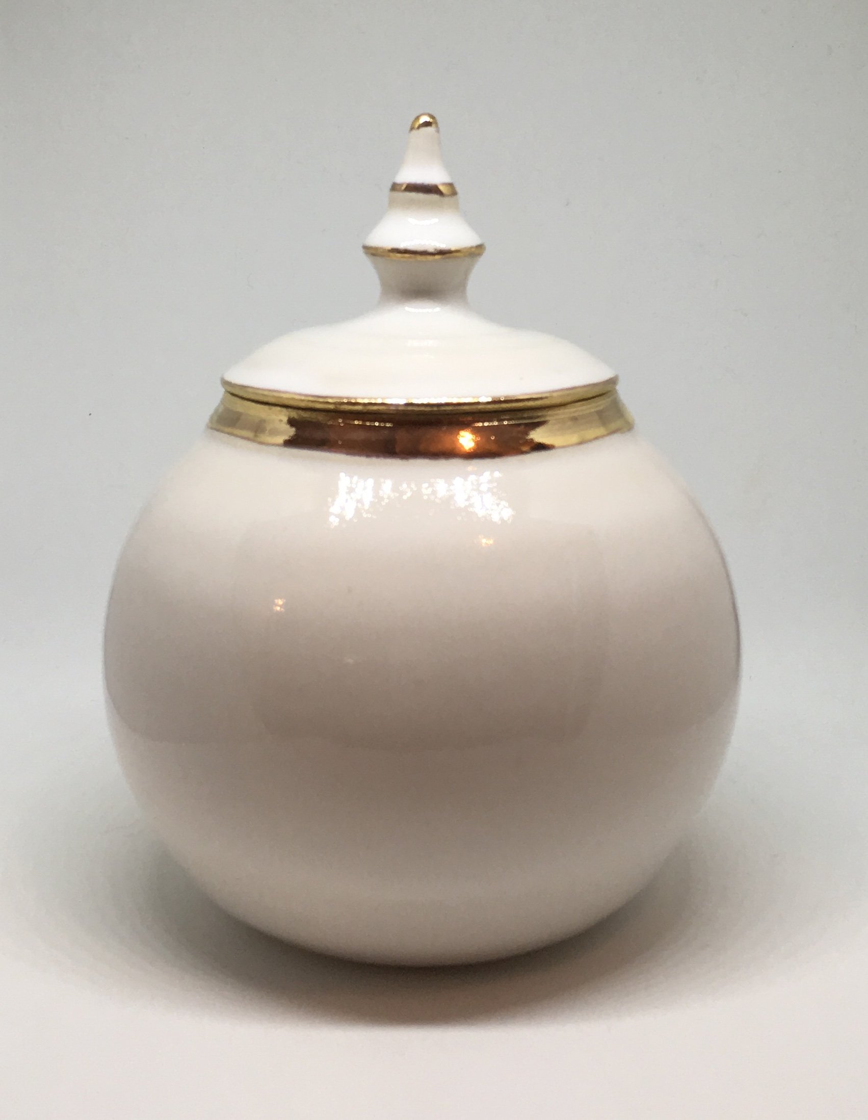 White and Gold Jar