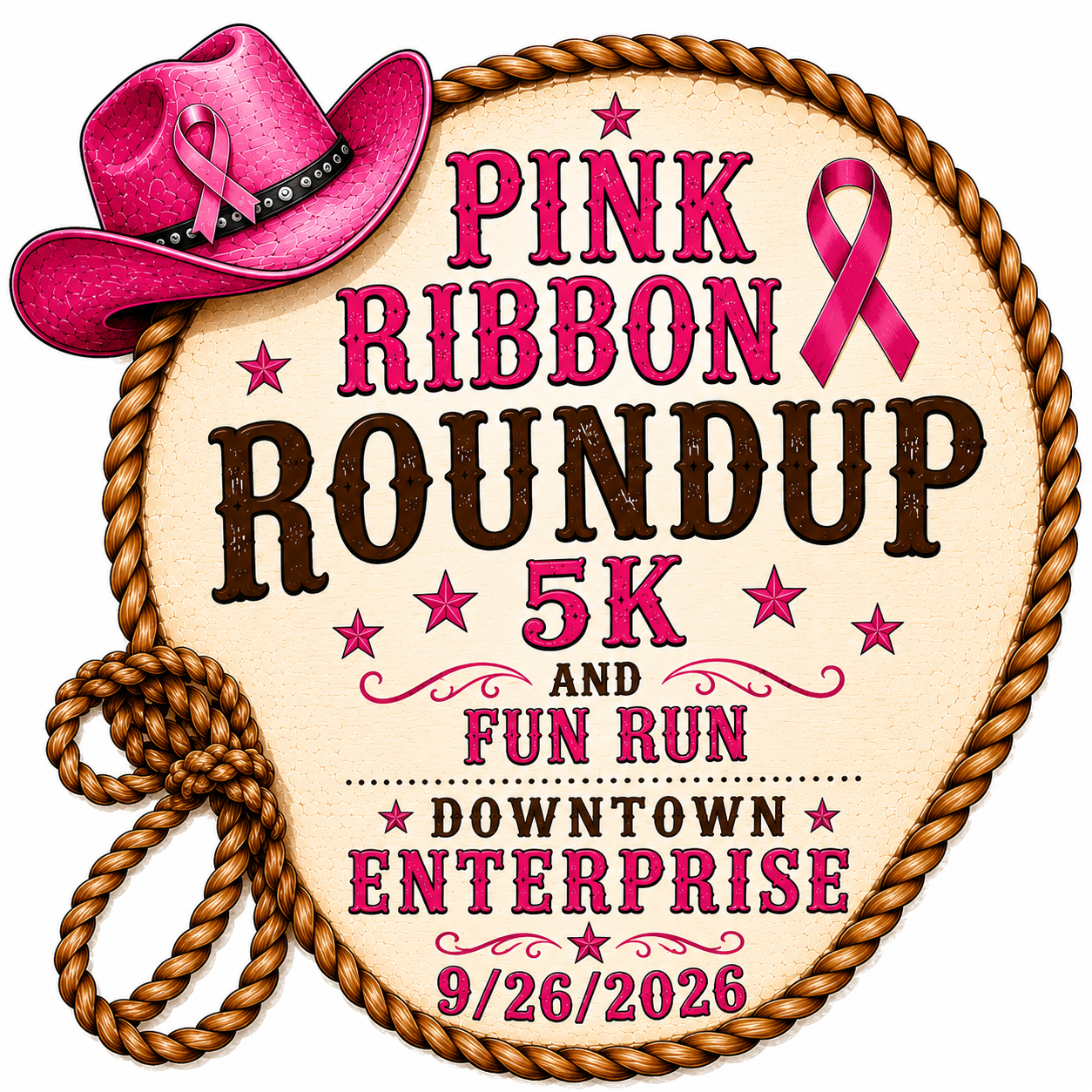 PINK RIBBON ROUND UP 5K and FUN RUN