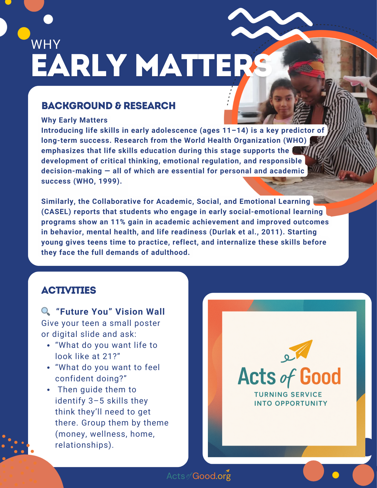 Why Early Matters - Handout for Parents