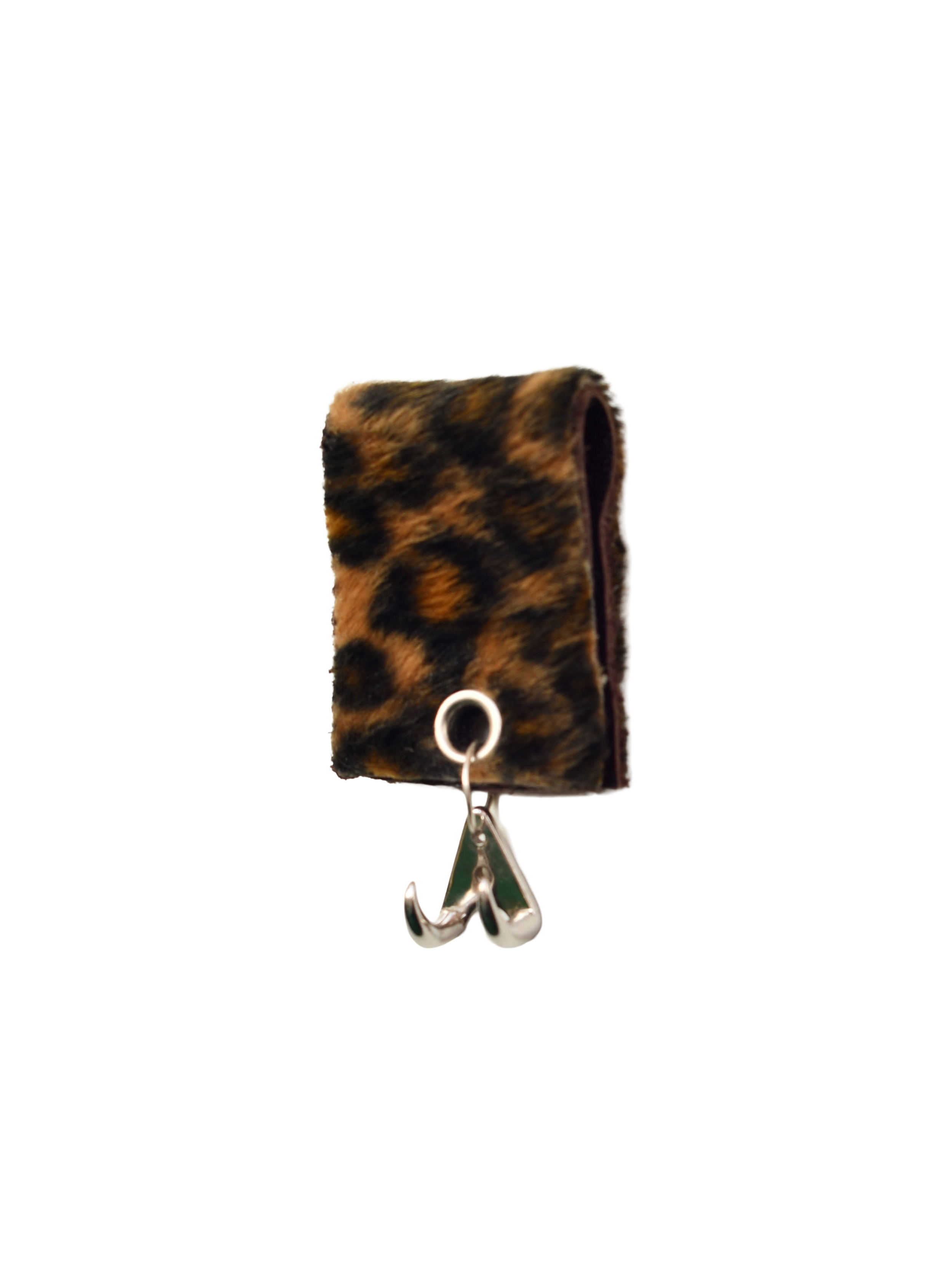 Cheetah fabric patterned  with silver Claw. coquette glasses charms
