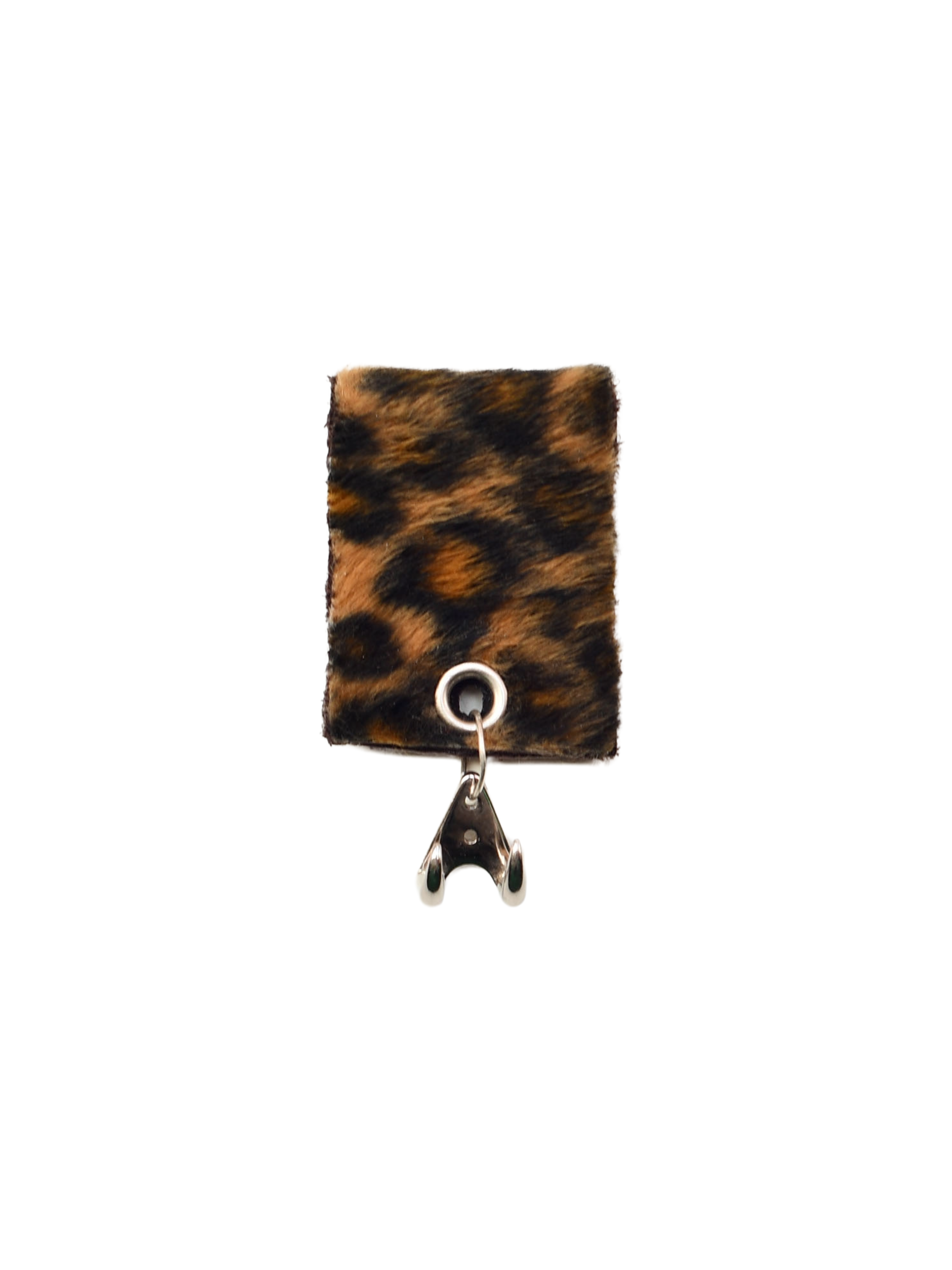 Cheetah fabric patterned  with silver Claw. eyewear accessory