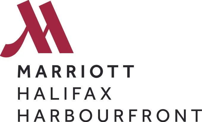 Marriott Halifax Harbourfront logo with stylized red "M" and black text
