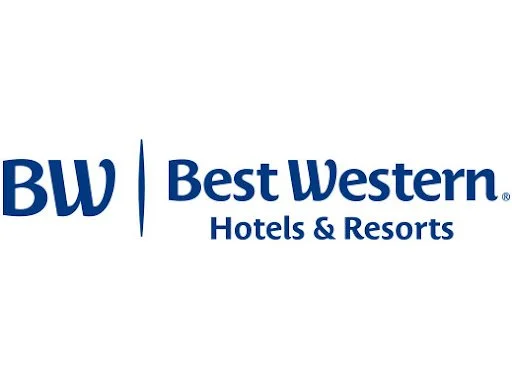 Best Western Hotels & Resorts logo with 'BW' icon in blue text.