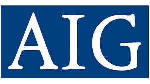 AIG logo on a blue background