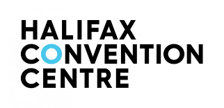 Halifax Convention Centre logo with bold black text and a blue 'O'