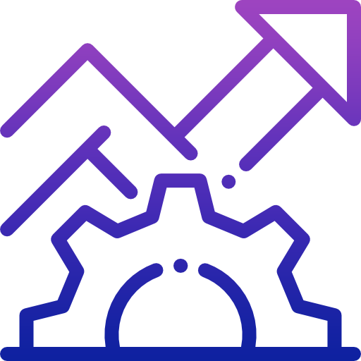 Abstract purple and blue geometric gradient background with overlapping angular shapes
