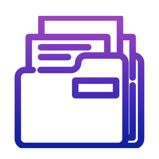 Abstract purple-to-blue gradient geometric shapes on a black background