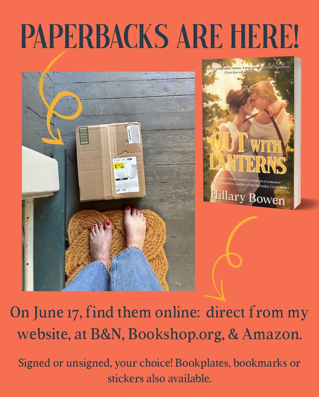 Paperbacks have arrived, loves! They will be available from my website directly with signing options, and from online retailers wide! Can&rsquo;t wait to see them in your hands!!