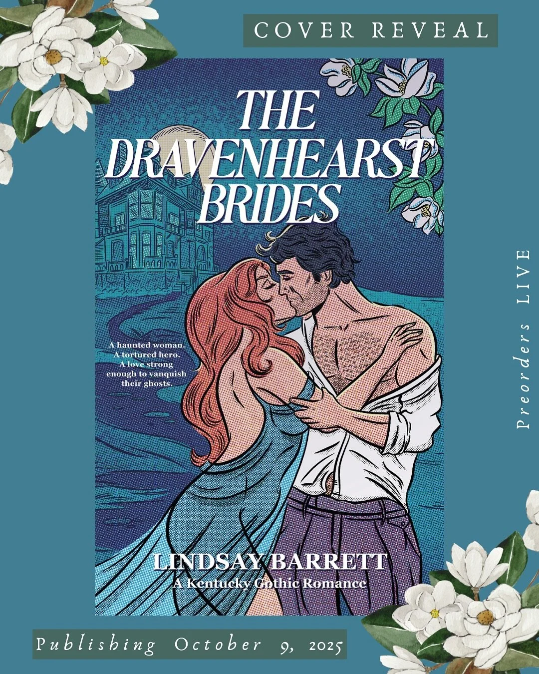 This is not a drill!! @lindsay_barrett_books new cover is one for the ages - the bare chest, the diaphanous gown, the ghostly house, her hair! I am so excited to read this book and this cover makes the anticipation that much sweeter.  About the book 