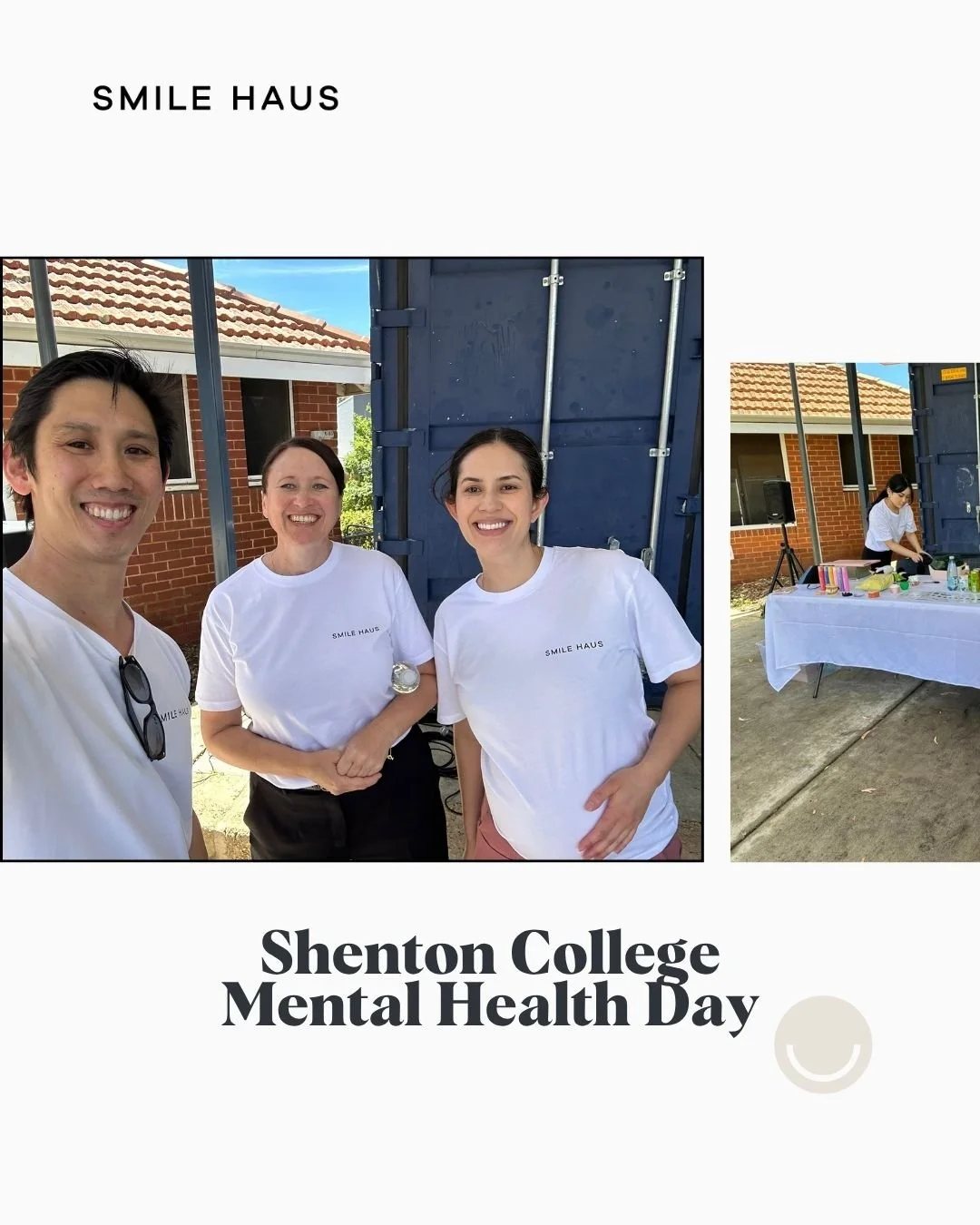 Last month, the Smile Haus team visited Shenton College for Mental Health Day. Dr Steve, Claudia, Hailey, and Natasha spent time with students discussing the connection between oral health and mental wellbeing. 🧠🦷

It was such a rewarding experienc
