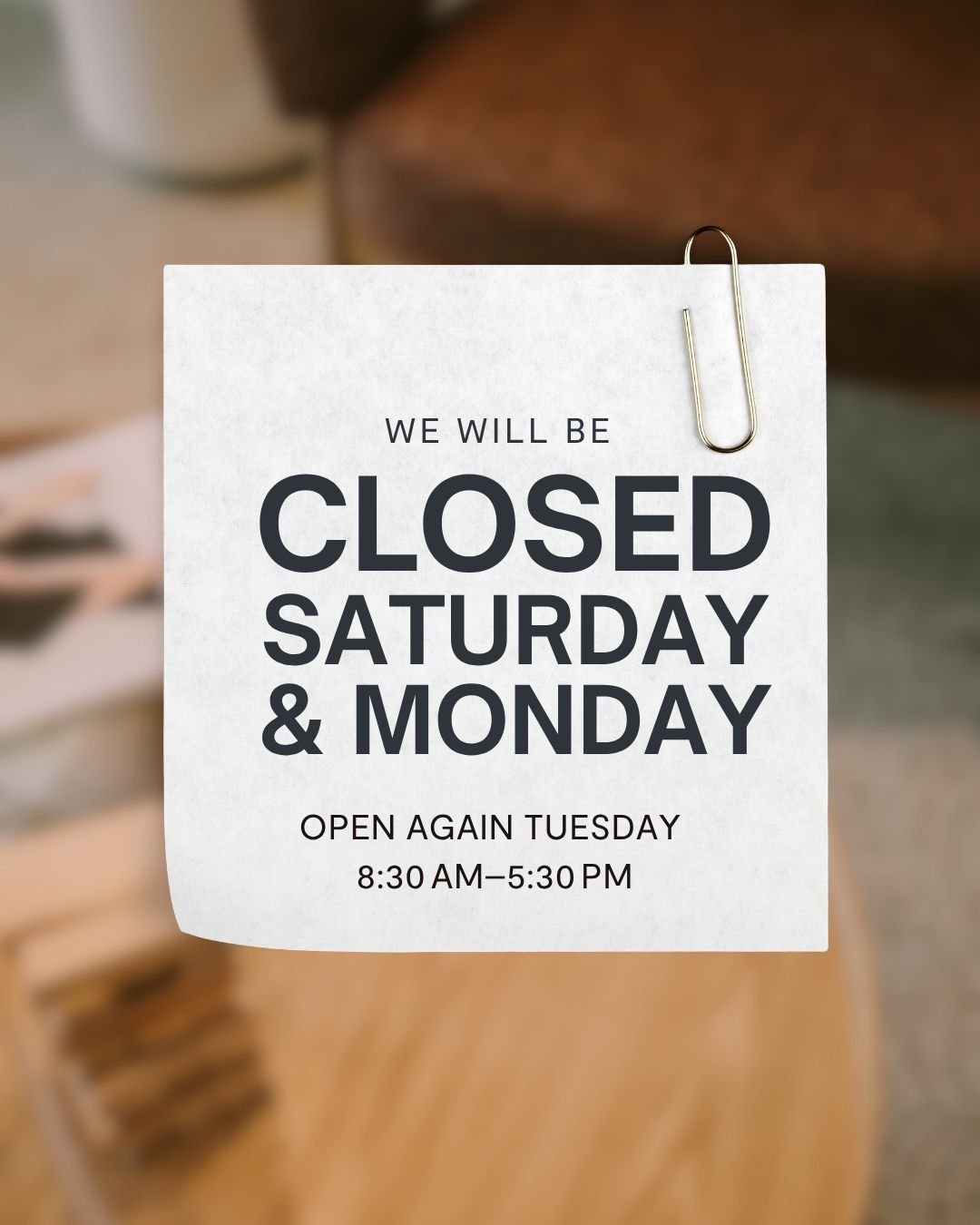 Our team will be taking a short break over the long weekend in observance of ANZAC Day.

Our clinic will be closed on Saturday until Monday, and will reopen as usual on Tuesday.

We wish everyone a safe and restful long weekend.

#AnzacDay #longweeke