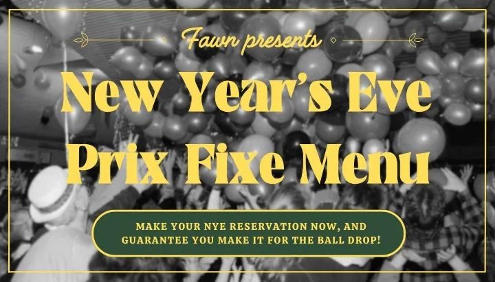 New Years Eve Prix Fixe Dinner