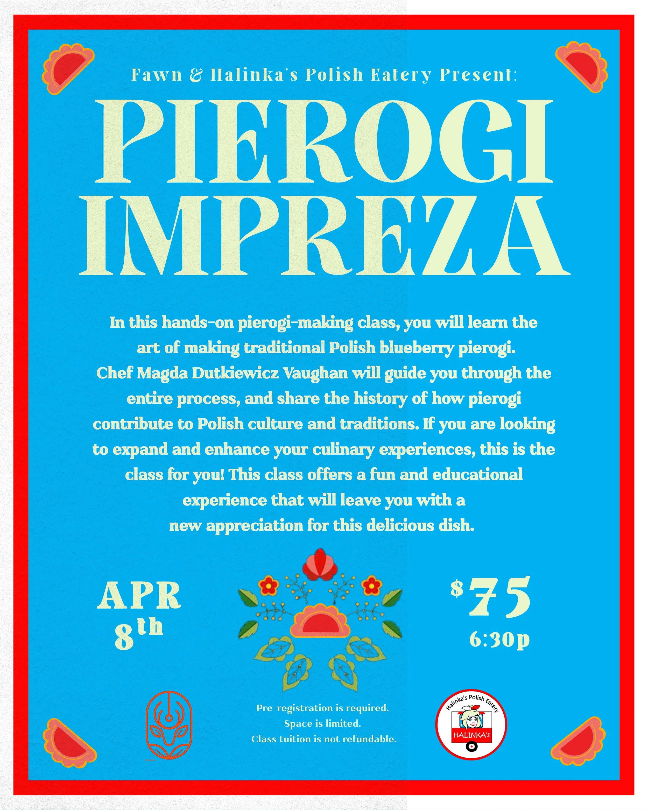 PIEROGI IMPREZA feat. CHEF MAGDA DUTKIEWICZ VAUGHAN