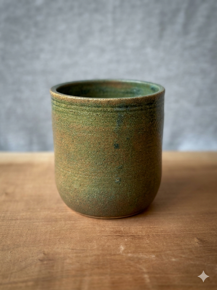 Earth-Toned Handleless Mug