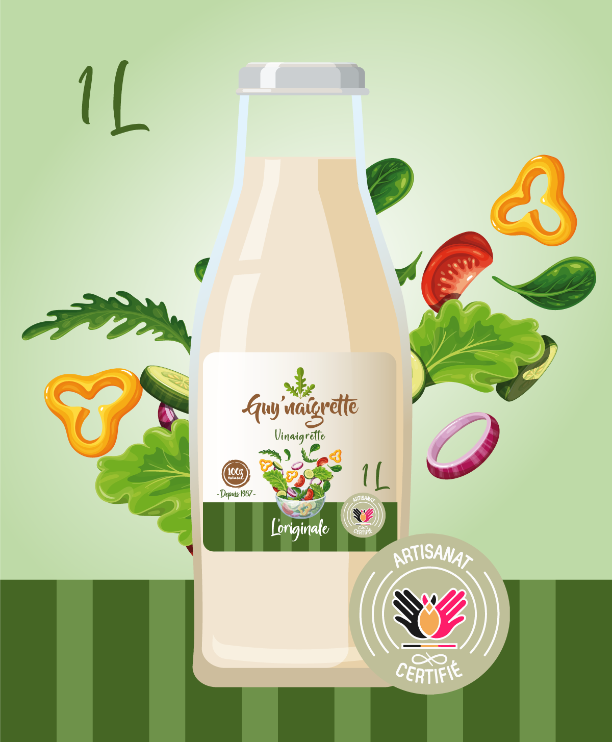 Vinaigrette aux herbes wallonie Liège Guynaigrette