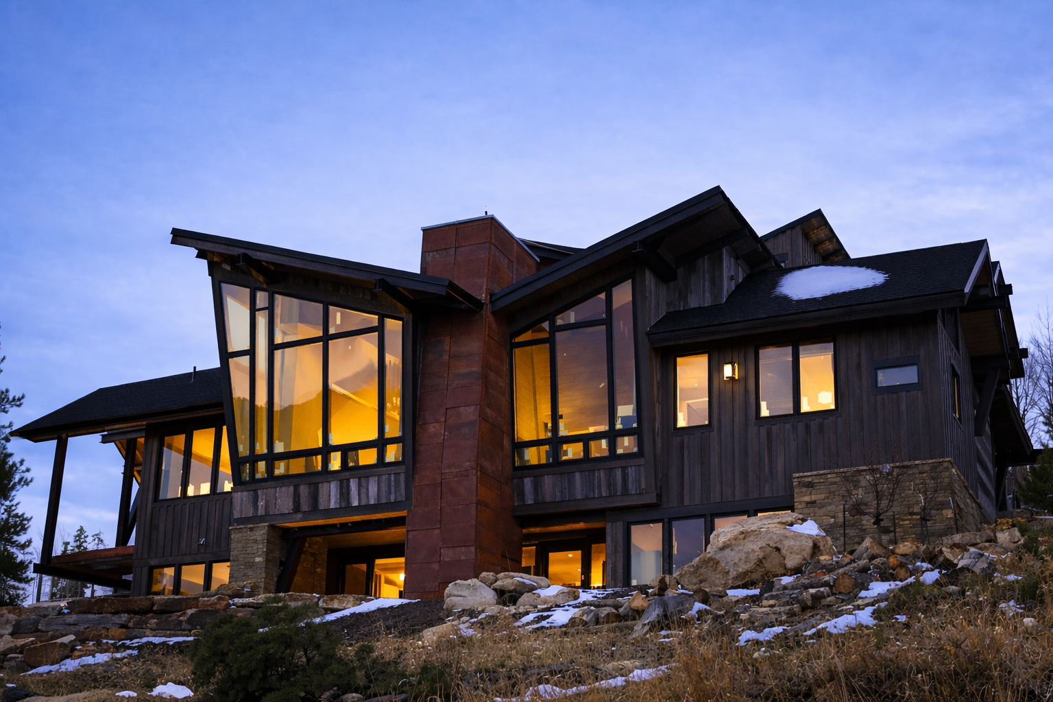 Home remodel and addition on mountain property in Evergreen Colorado by Gold Hill Builders