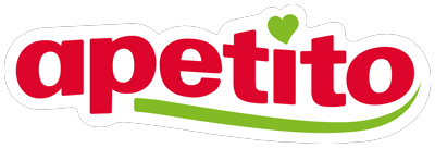 Aptito Logo in Rot, Grün und Weiß mit Herzsymbol. mila motions Werbefilmproduktion