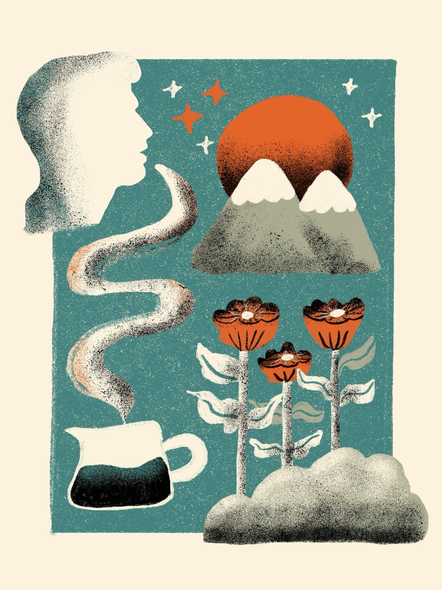 Giving some life to an older illustration for the @slowdownstudio contest! 

I love seeing all the other submissions for this and I&rsquo;m looking forward to seeing who they choose!

#slowdownartcomp2025