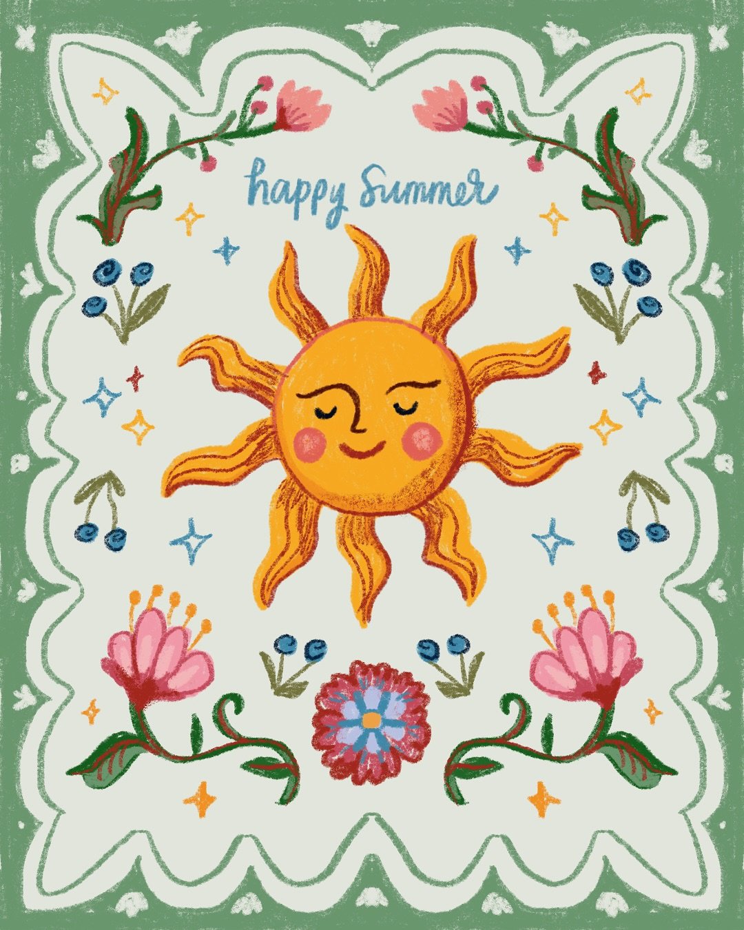 Happy Summer everyone!! I&rsquo;m a couple days after the solstice but I want to prolong the celebrations as this magical season begins! 

In France, the summer solstice is marked by La F&ecirc;te de la musique where people crowd the streets to dance