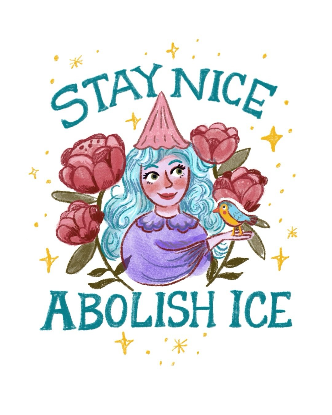 You can keep your whimsy and fight fascism! 

I wanted to use more colorful language in this illustration, but I try to keep things family friendly on here but know that I hope those ICE agents keep slipping on ice and I wish their toes are always co