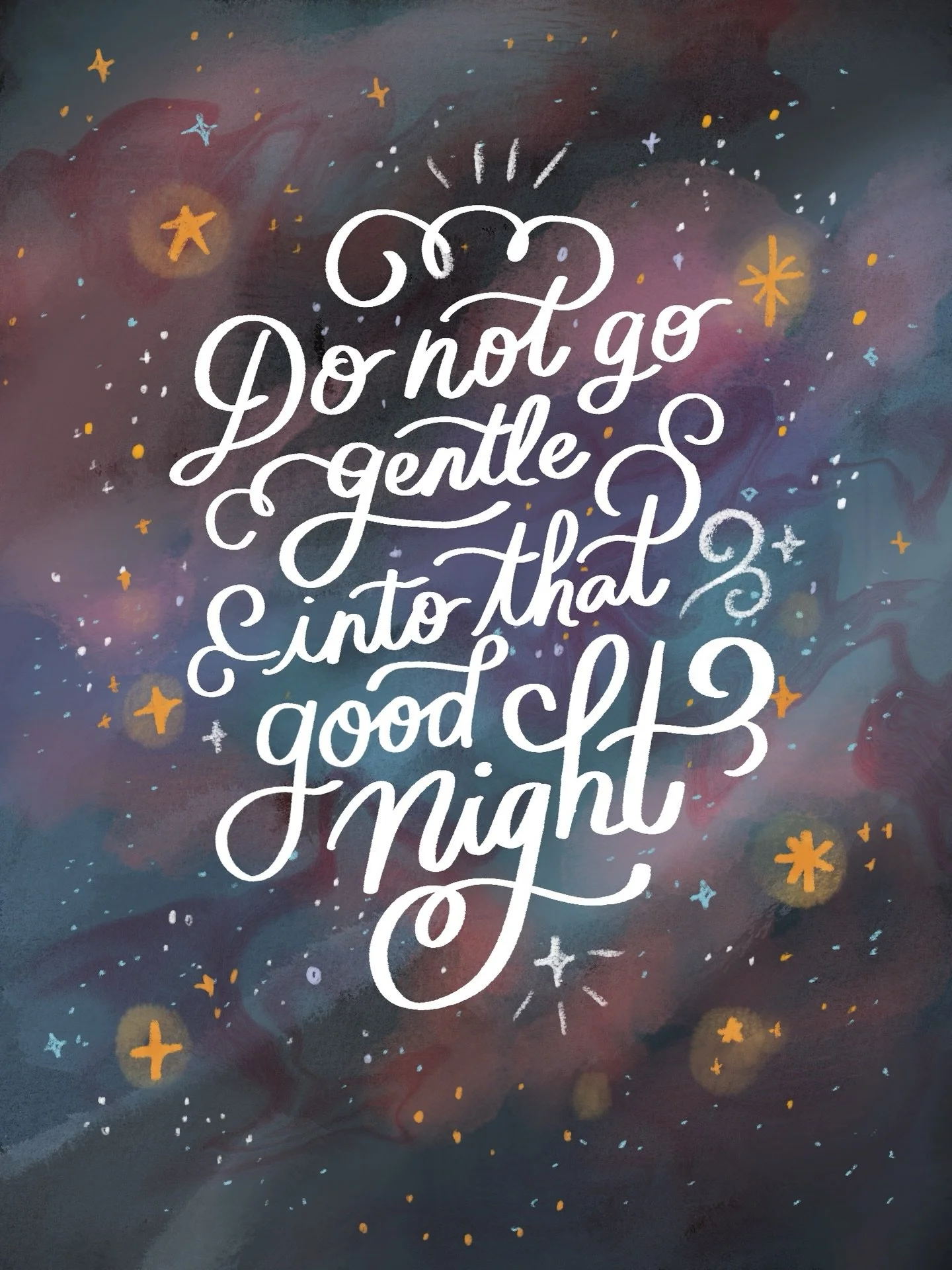 I made this after rewatching Interstellar in theaters a few months ago. Watching it again 10 years after it&rsquo;s release was more moving than I expected.

The poem, "Do Not Go Gentle Into That Good Night" by Dylan Thomas is referenced th