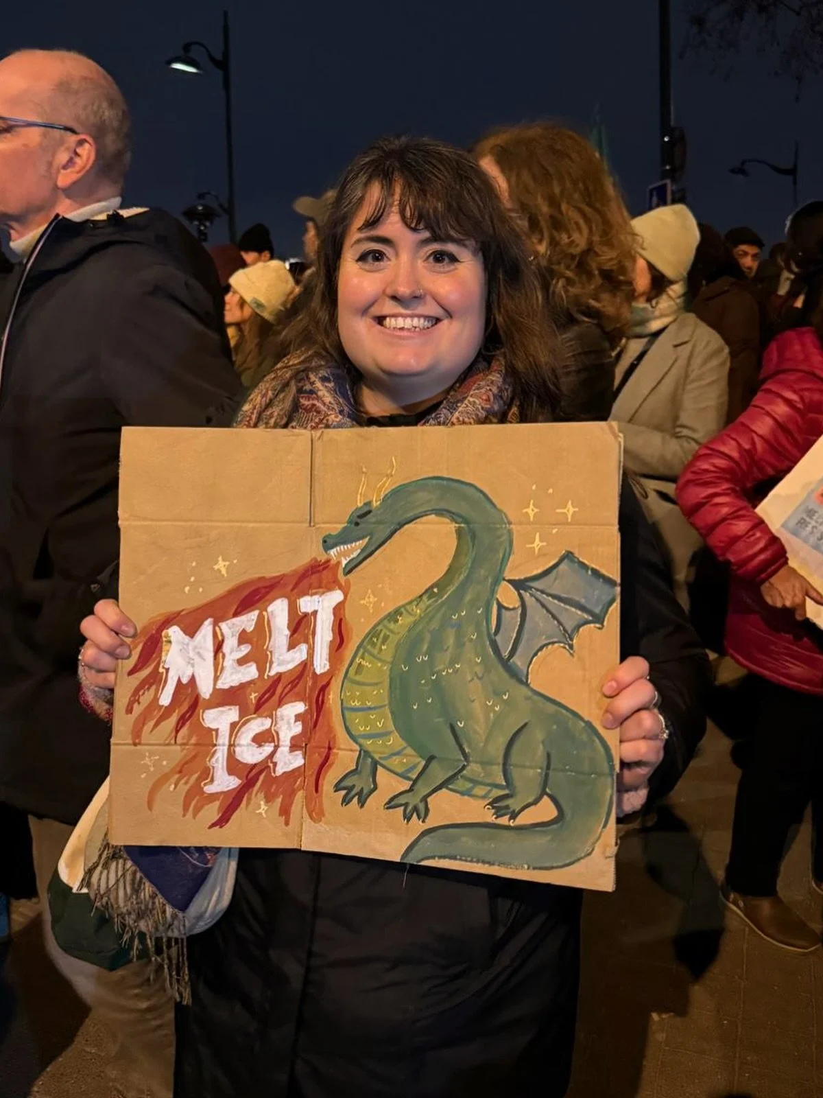 ABOLISH ICE 🧊🔥

Very thankful for the small but mighty protest of Americans in Paris (and others!!) showing up and voicing our disdain for ICE a few days ago! We are stronger together!