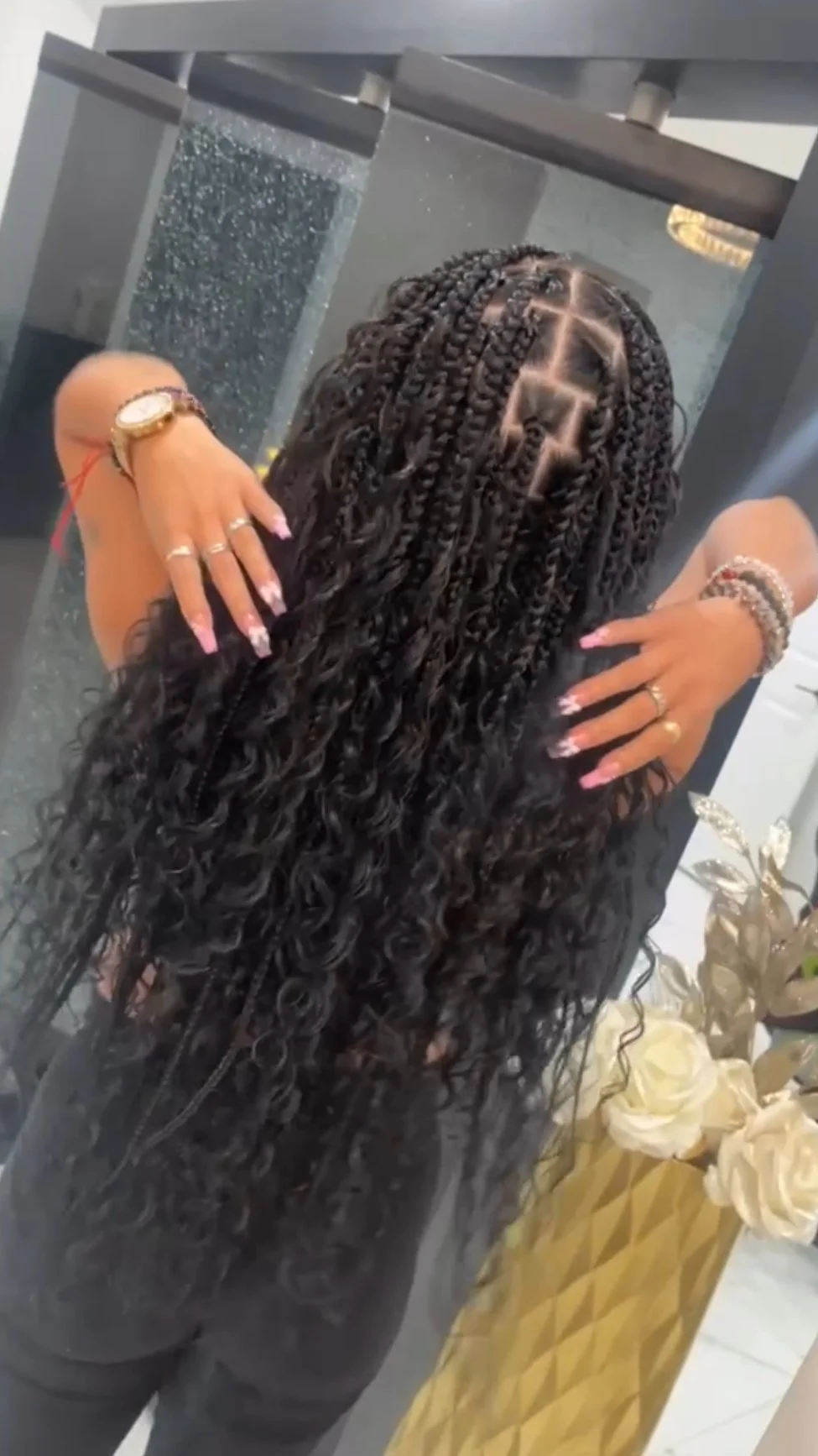 Medium Boho Box Braids- 4 services