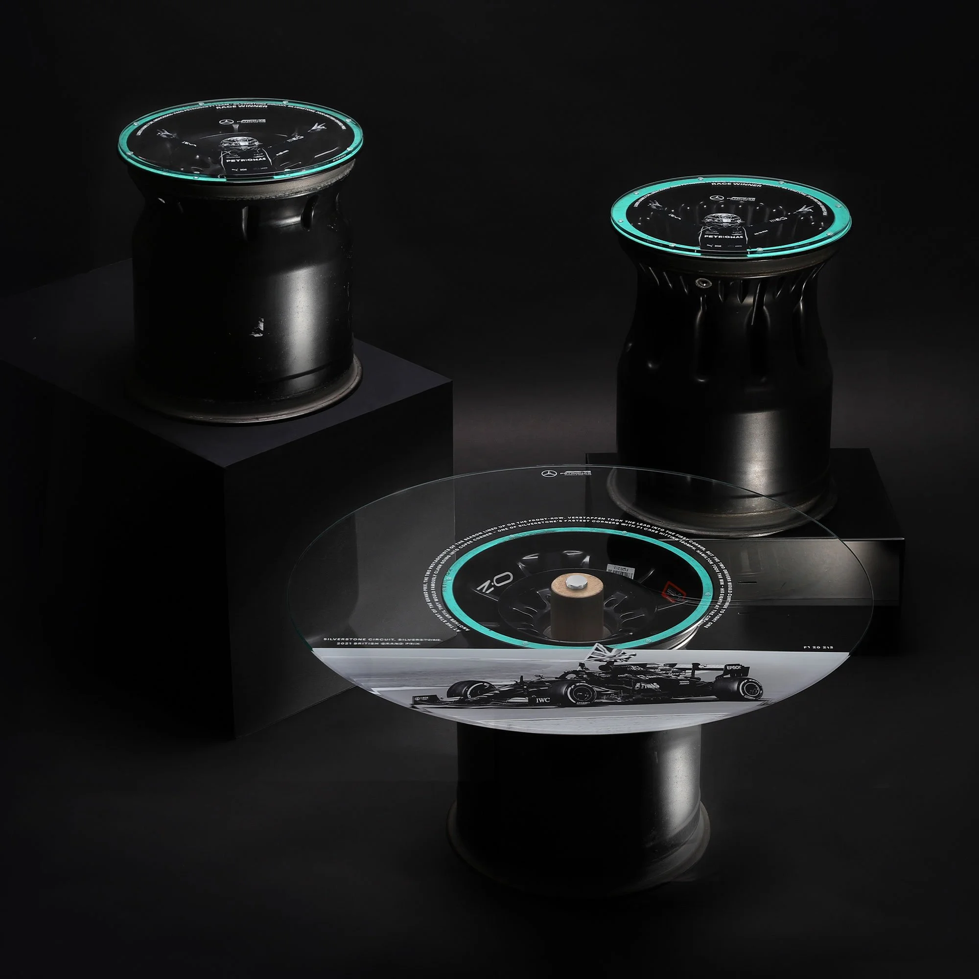 Mercedes x Lewis Hamilton Wheel Rim Tables