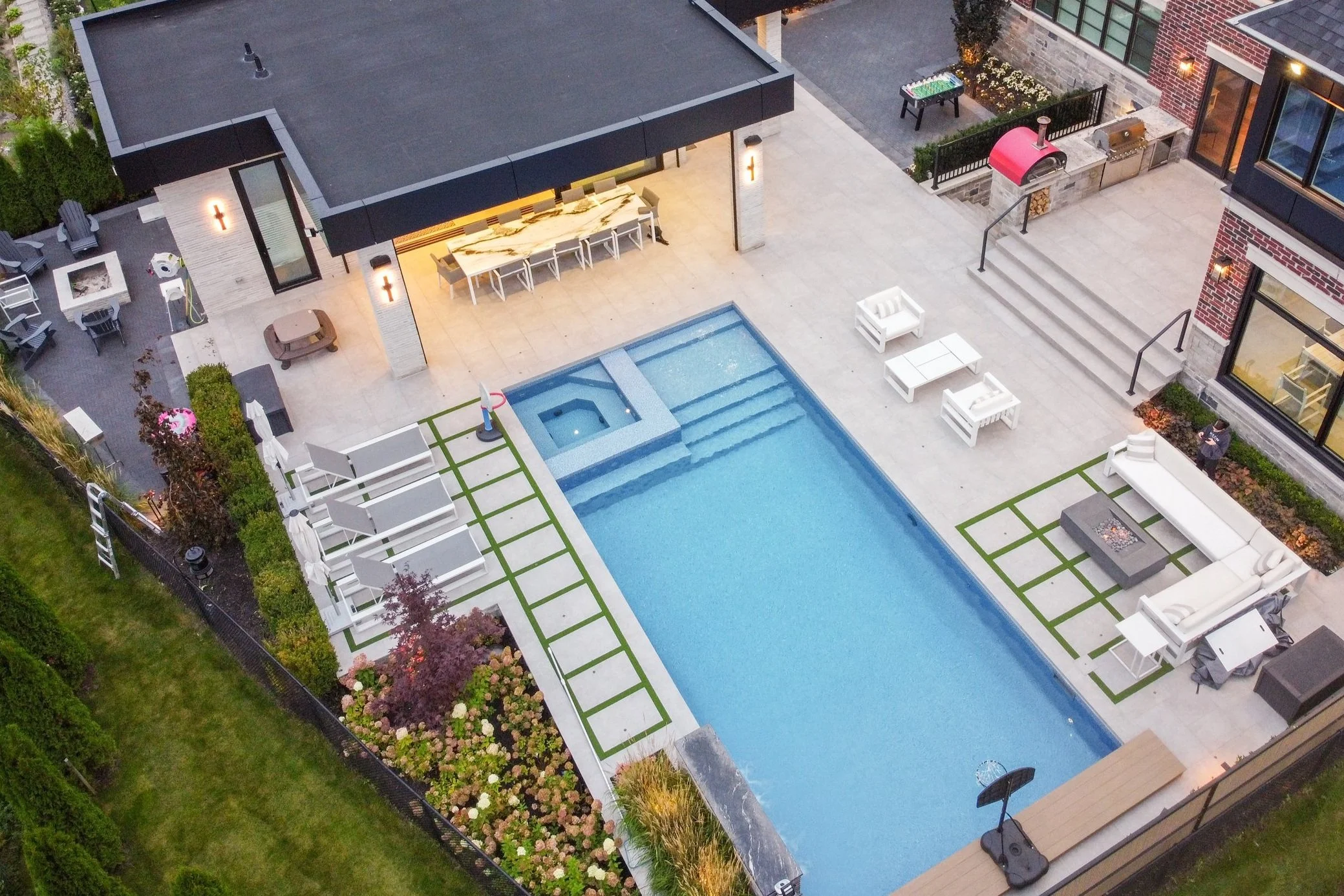 PSP Landscape - Pool Interlock patio stones landscaping