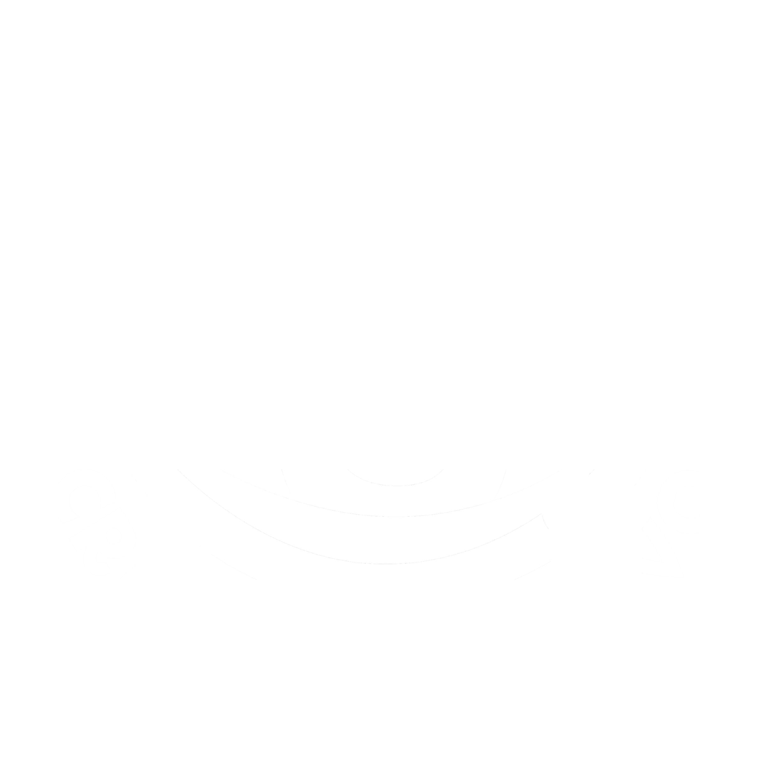 Logo en noir et blanc avec une tête de panda stylisée et deux autres animaux stylisés dans la tête, entourée du texte 'Créations in Vino'.