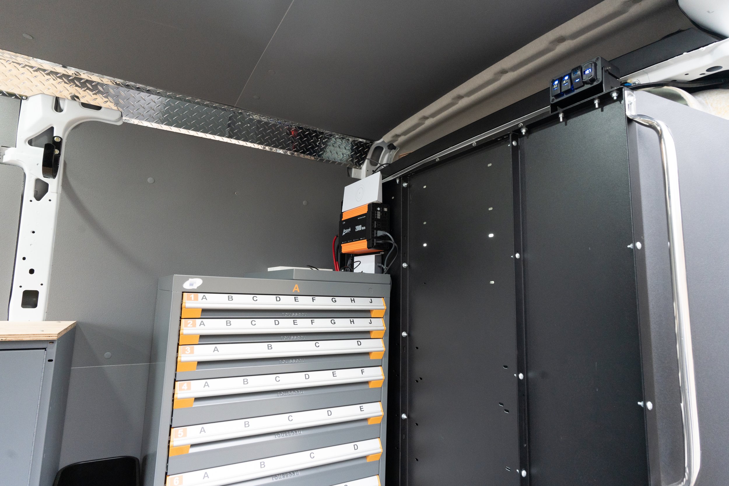 Tool box, drawer, van organization by Medina Upfit