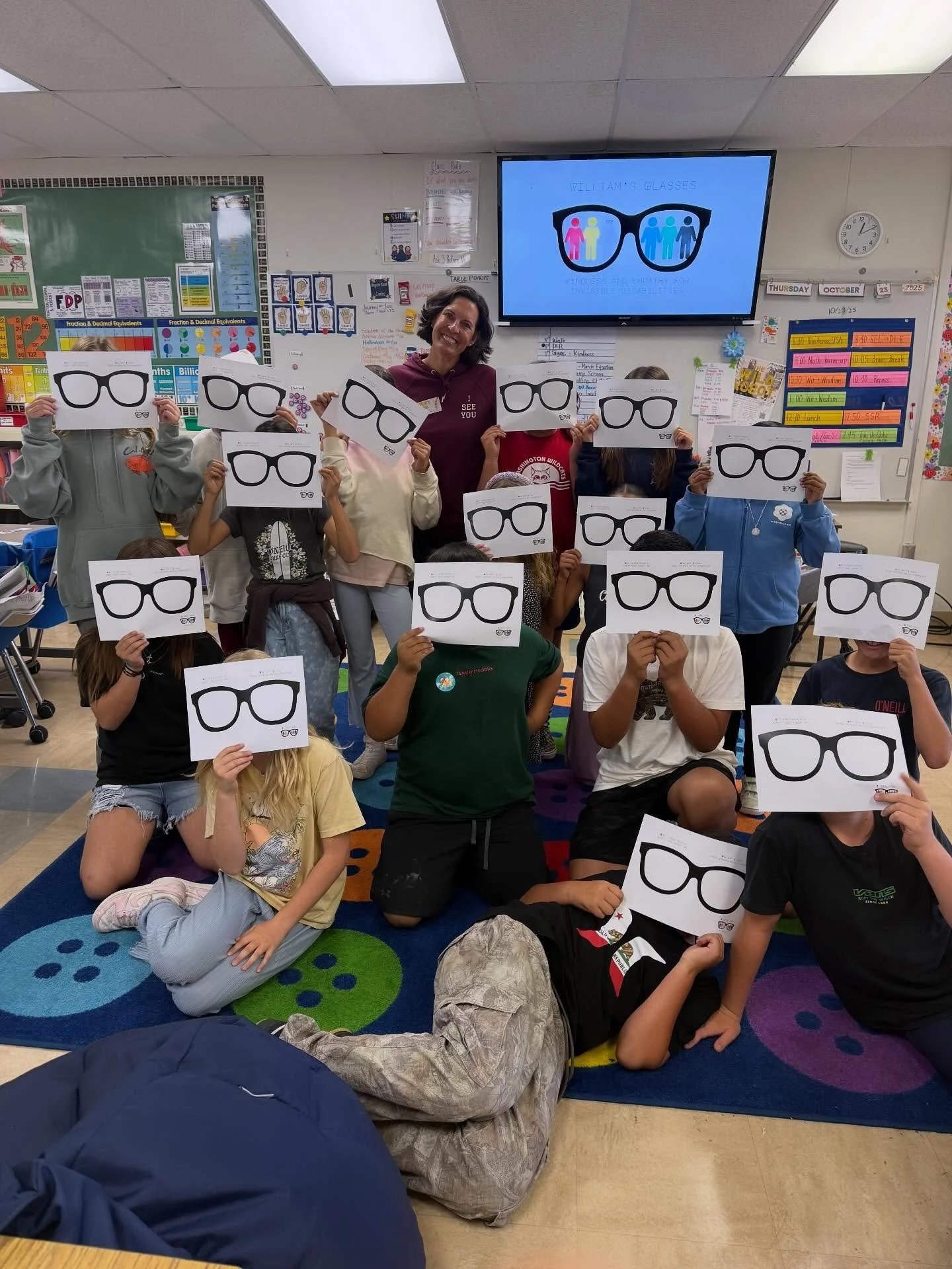 ✨ Big milestone for William&rsquo;s Glasses! ✨
We had our very first classroom presentation on invisible disabilities &mdash; and it was amazing! 💛

A huge thank you to Washington Elementary&rsquo;s 5th Grade and Mrs. Kielborn for inviting me to sha