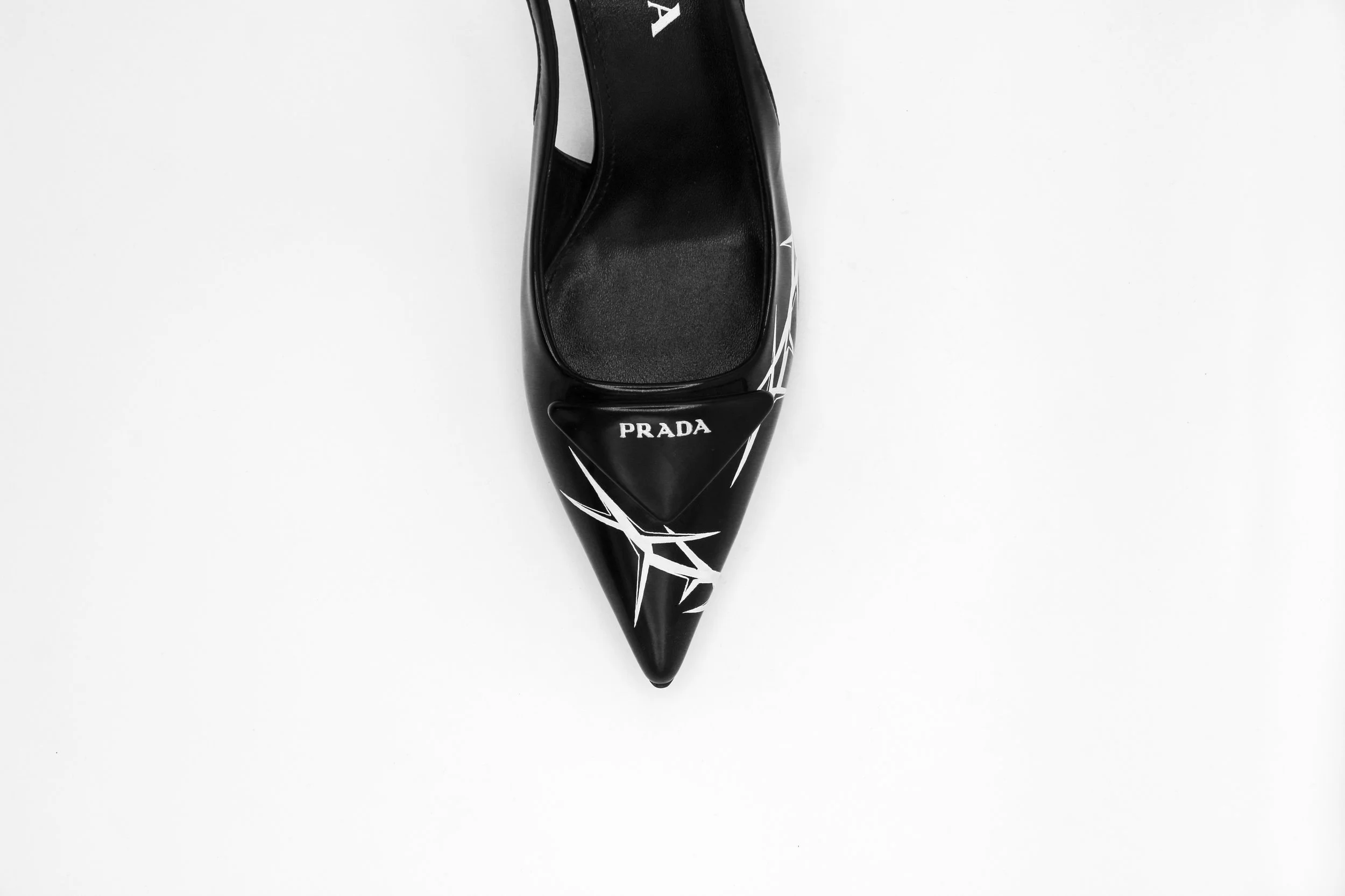 Tattooed Prada slingback heels by ARTIMUS INK — Artimus Ink