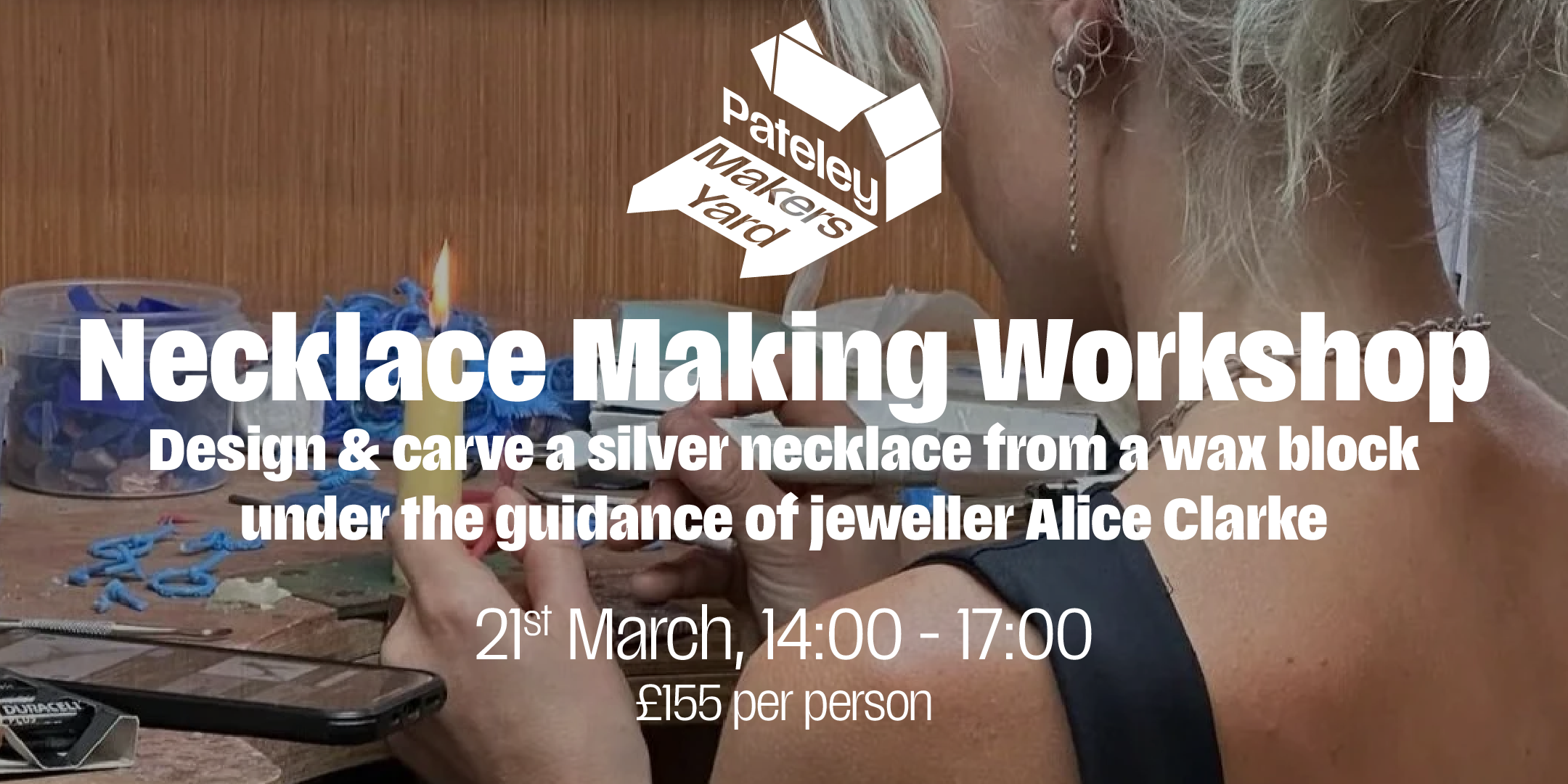 Silver Necklace Workshop with Alice Clarke Jewellery - Cake & Carve!