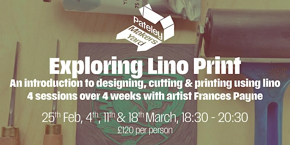 Short Course: Exploring Lino Printing with artist Frances Payne - Session 1/4