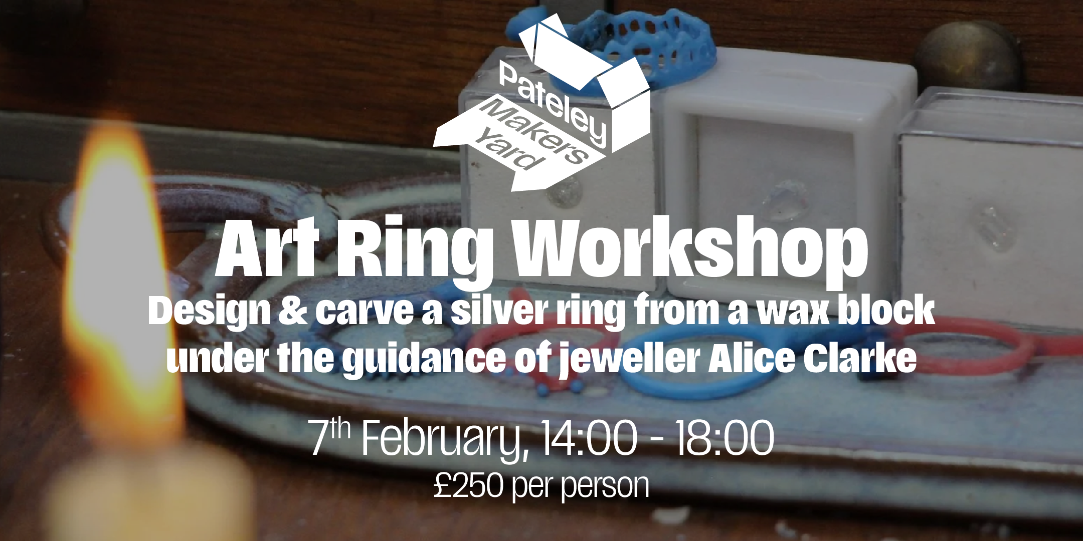 Silver Art Ring Workshop with Alice Clarke Jewellery - Cake &amp; Carve!