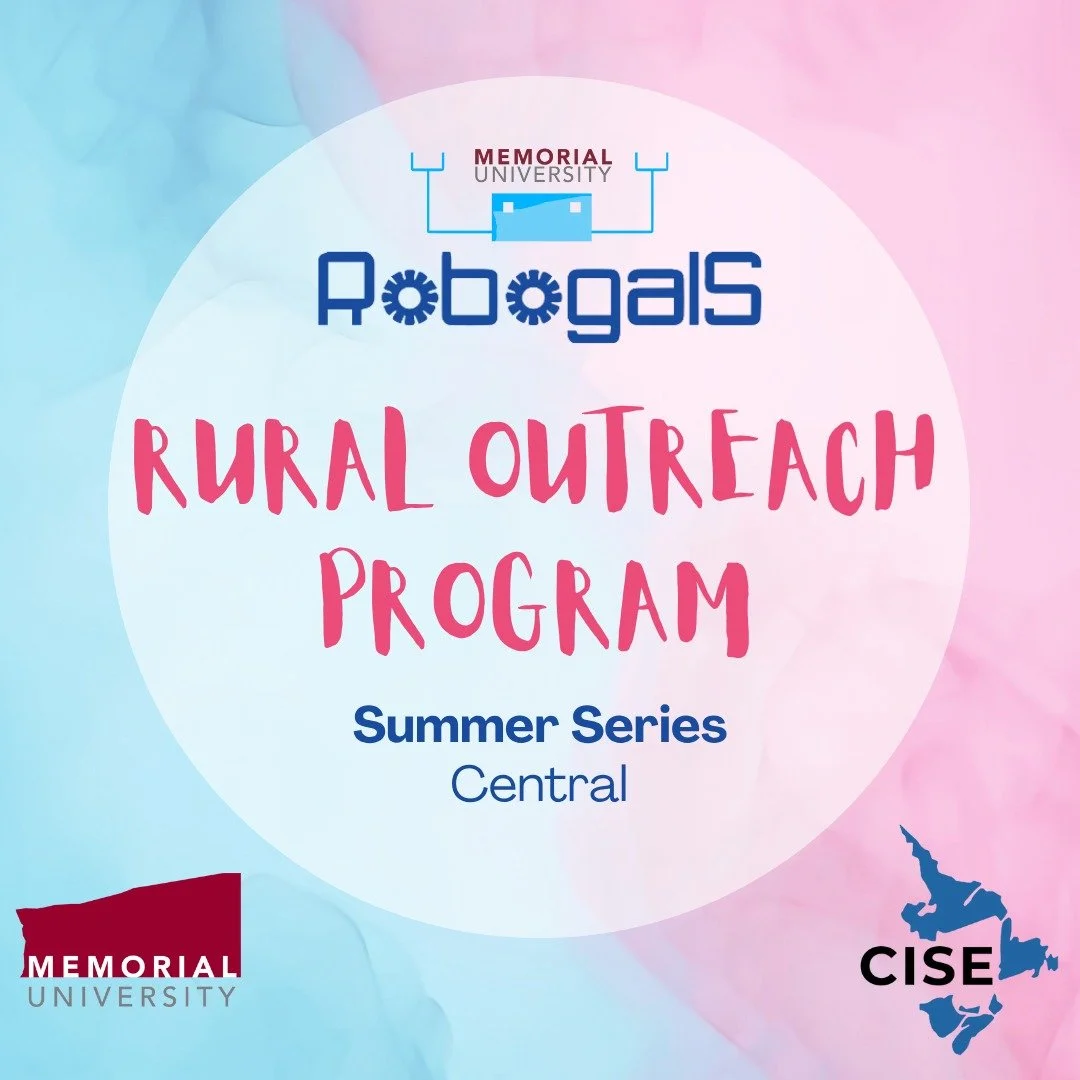 🌟Robogals Rural Outreach: Central Route!

This summer, our team hit the road for our first Rural Outreach trip, visiting Grand Falls-Windsor, Gander, and Lewisporte! 🚗

Over four days, we hosted multiple workshops, from SPIKE Prime robotics to bubb
