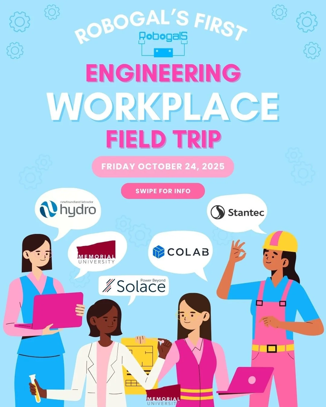 🚀 Ever wondered what engineering really looks like in the real world?
Join us for Robogals&rsquo; first-ever Engineering Workplace Field Trip Day! 👷&zwj;♀️💻⚙️

You&rsquo;ll get to visit a mix of local engineering companies, from innovative startup