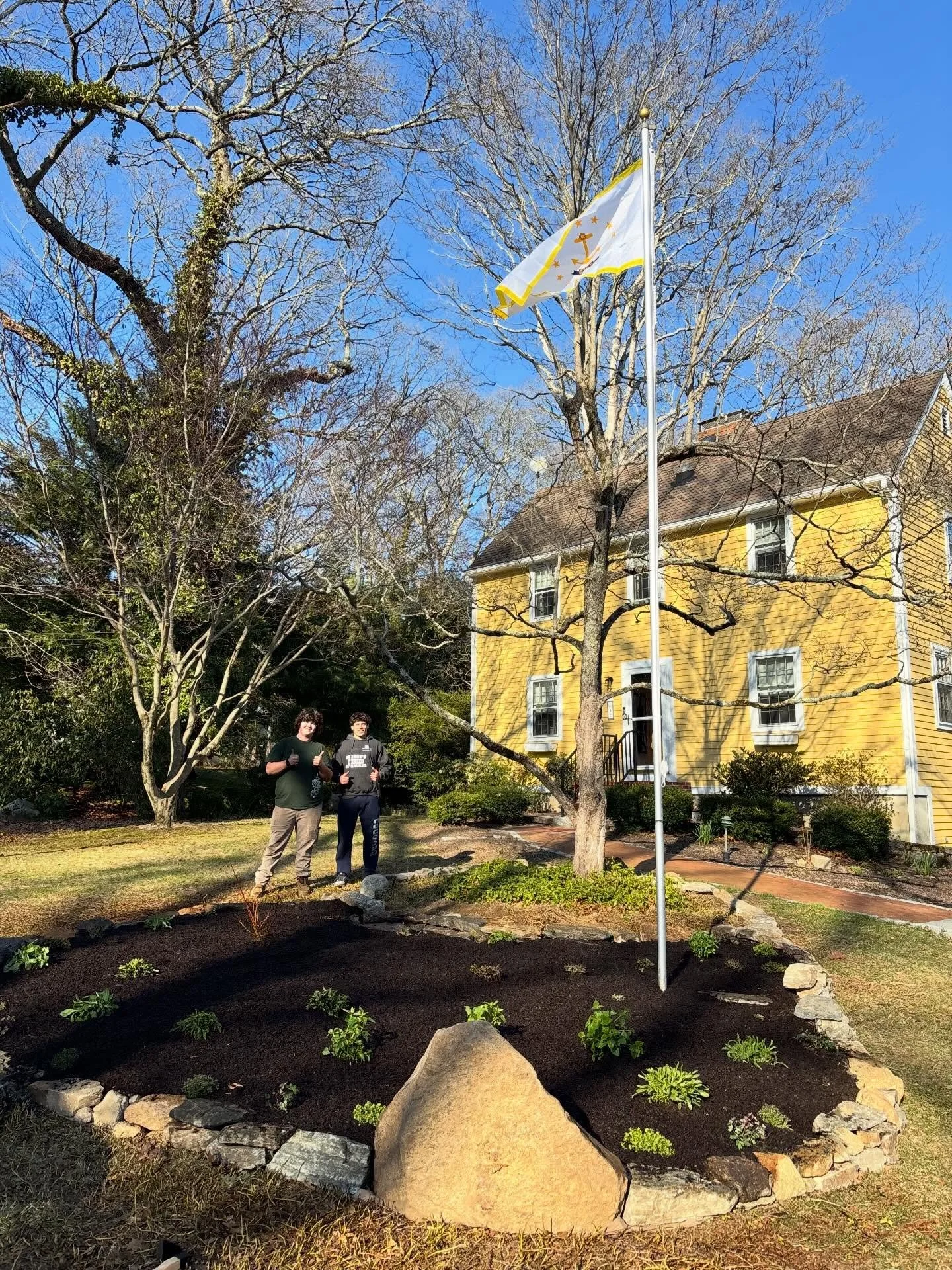 A homeowner could definitely do this project on their own. But it helps that we have:

&bull;24 different spades, rakes, hoses, picks, saws, sprayers, and hand tools (on this job alone!)
&bull;A 2-yard dump trailer.
&bull;Contractor pricing at local 