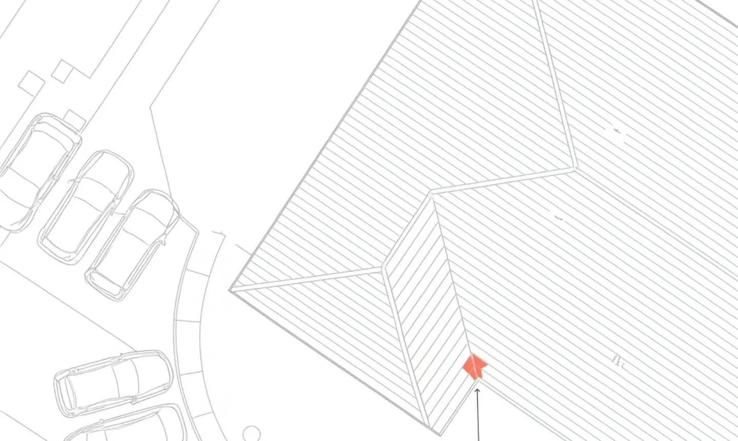 Finding a roof leak using drones
Drone imagery + architectural overlays = instant defect pinpointing.

From a single aerial image, we highlighted the exact location of a roof leak, allowing roofers to carry out targeted repairs with minimal disruptio