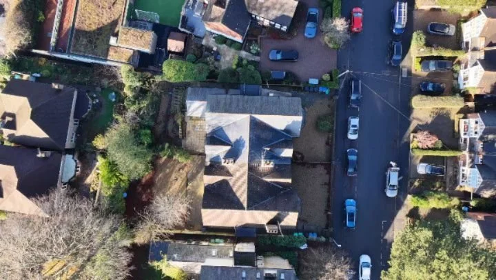 Last week we carried out a drone roof survey in Sevenoaks on a very bright sunny winter day. The drone was able to pick up multiple defects and will help the owners carry out targeted repairs and maintainance.