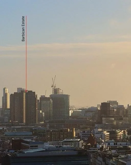 We were in Holborn early this morning inspecting a large hotel roof with a clear line of sight across the City. December&rsquo;s low sun in the northern hemisphere gives a very nice kind of light; crisp, soft and perfect for picking out detail.

#Hol