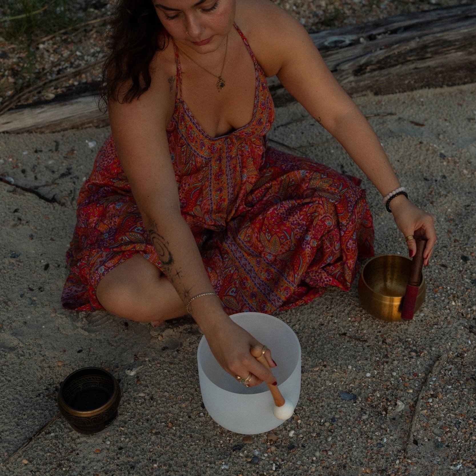 Geometric drawing of an outline square with sections divided by vertical, horizontal, and half circle lines.