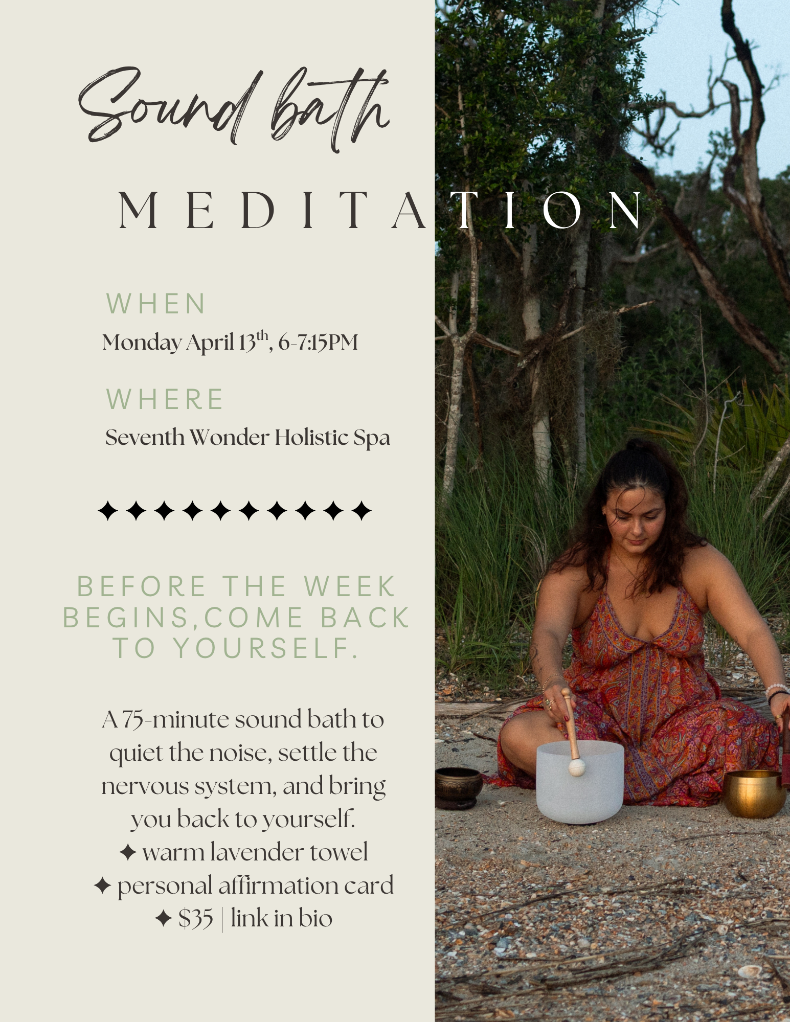 Sound bath meditation